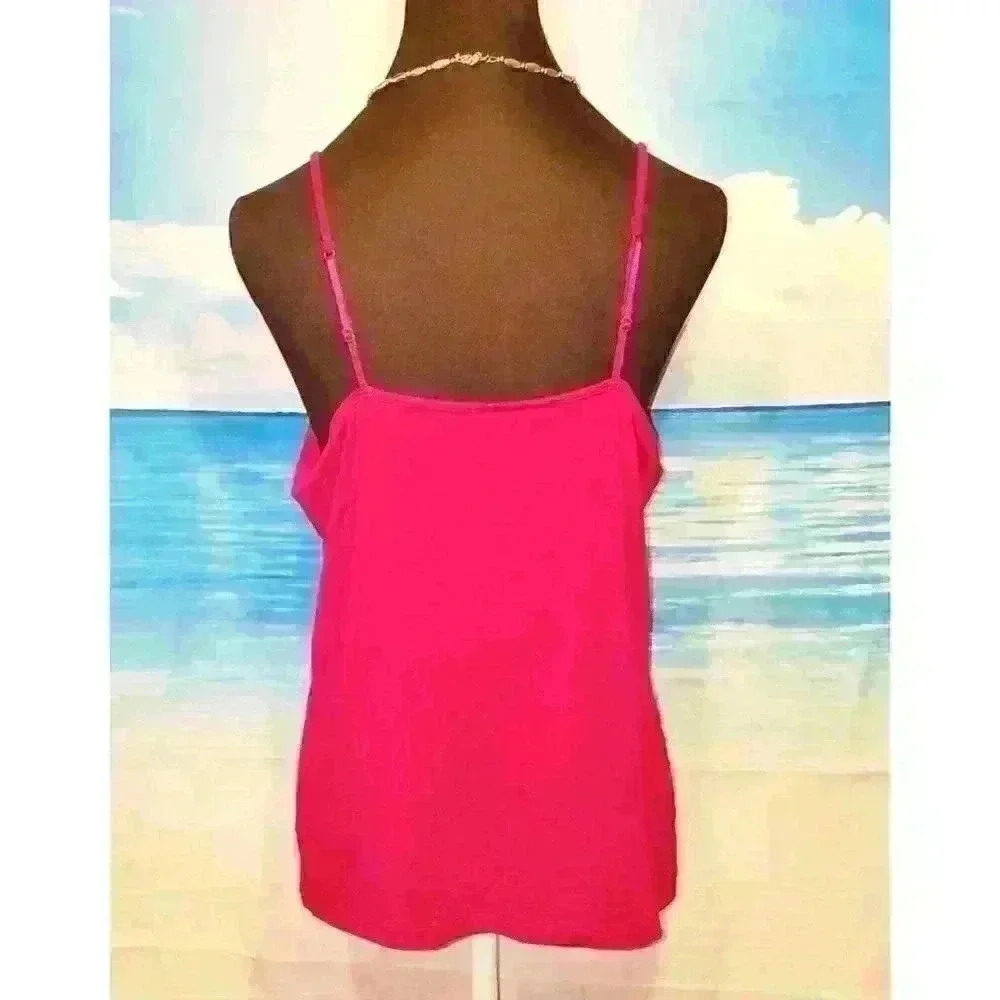 MERONA Womans WINE RED Cami Shell Tank Top Lightweight STRETCH size 2x 18/20 XXL - Picture 5 of 6